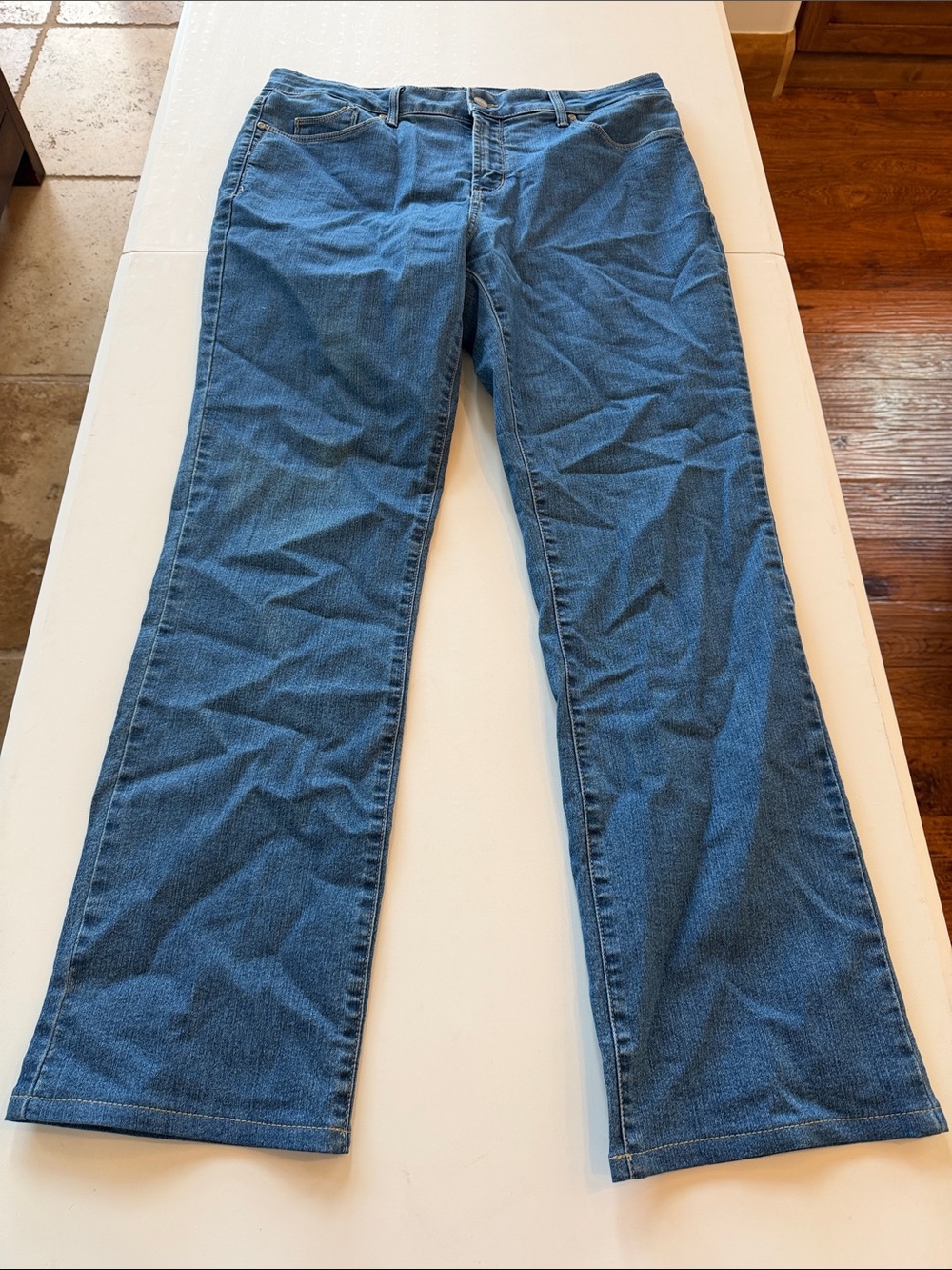 NYDJ Women's Blue Flare Jeans - Classic Denim